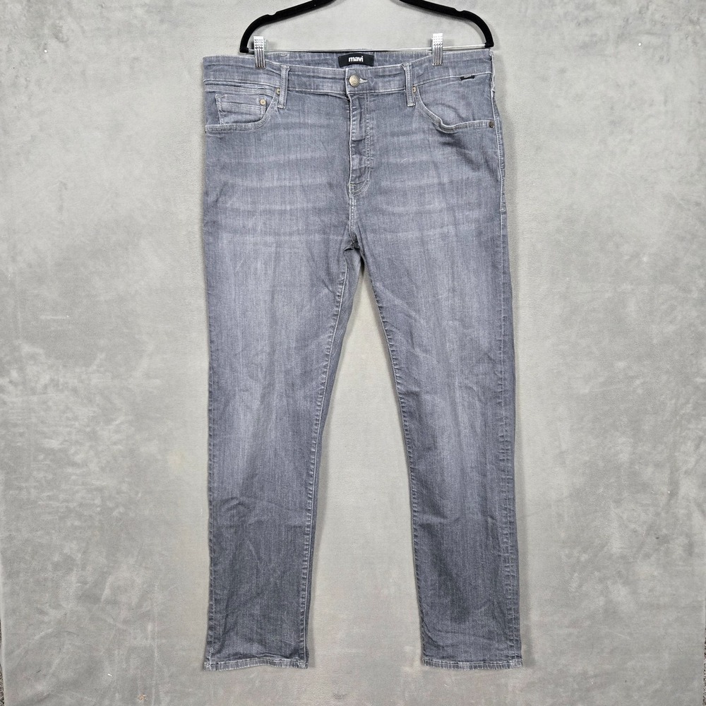Mavi Jeans Mens‎ 38x34 Zach Straight Leg Gray